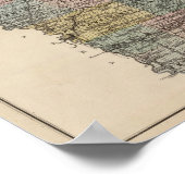 Sektorkarte von Iowa Poster (Ecke)