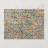 Sektorkarte von Iowa Postkarte (Vorderseite)