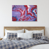 Sekundäre Pour Canvas Print Leinwanddruck (Insitu (Schlafzimmer))