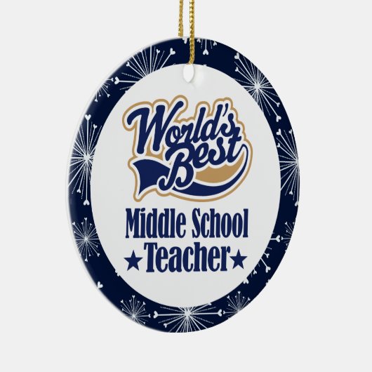 Sekundarschule-Lehrer-Geschenk-Verzierung Keramikornament (Rechts)