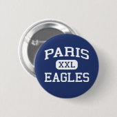 Sekundarschule Paris Arkansas Paris Eagles Button (Vorne & Hinten)