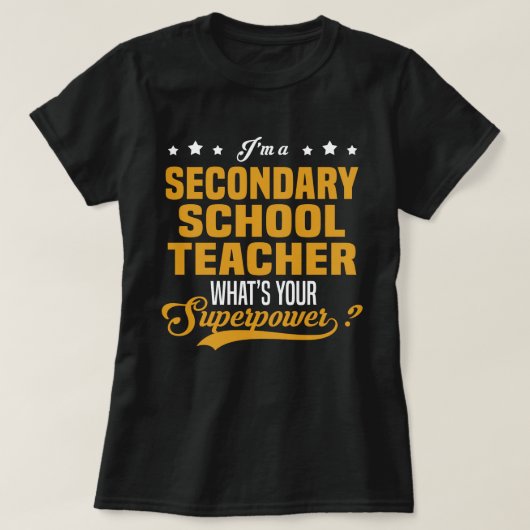 Sekundarschullehrer T-Shirt (Design vorne)