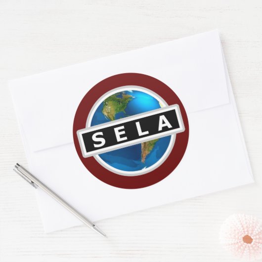 SELA-Logo-Aufkleber Runder Aufkleber (Umschlag)