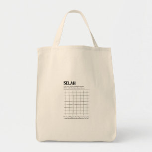 Selah Minimalistische christliche Einkaufstasche