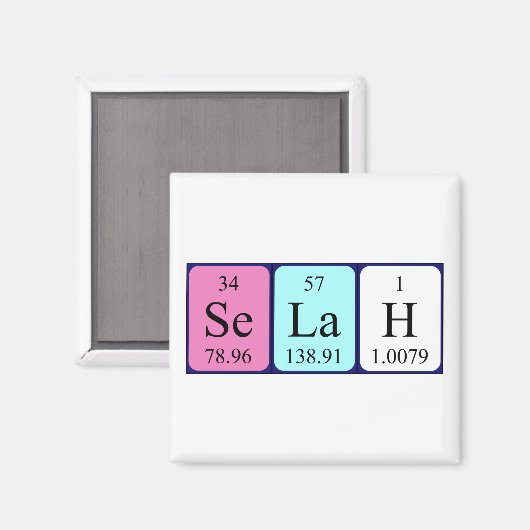 Selah Periodenmagnet Magnet (Vorderseite/Rückseite)