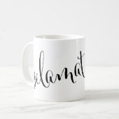 Selamat pagi Guten Morgen indonesische Tasse (Vorderseite Links)