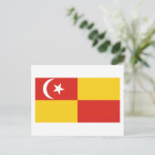 Selangor-Flagge Postkarte (Stehend Vorderseite)