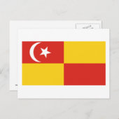 Selangor-Flagge Postkarte (Vorne/Hinten)