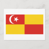 Selangor-Flagge Postkarte (Vorderseite)