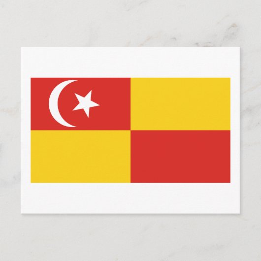 Selangor-Flagge Postkarte (Vorderseite)