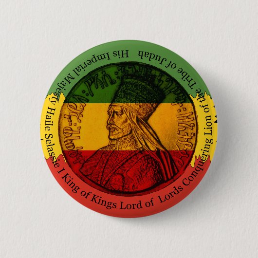 Selassie I Button (Vorderseite)
