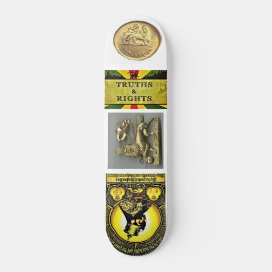 SELASSIE I RASTA Skateboard (Vorderseite)