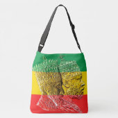 Selassie Menelik Large Cross Body Toag Tragetaschen Mit Langen Trägern (Rückseite)