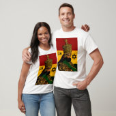 selassie mit Davidsstern T-Shirt (Unisex)