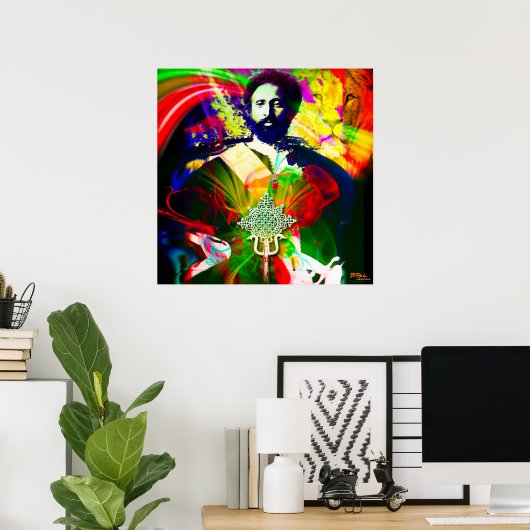 Selassie Poster (Heimbüro)