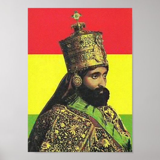 Selassie-Poster Poster (Vorne)