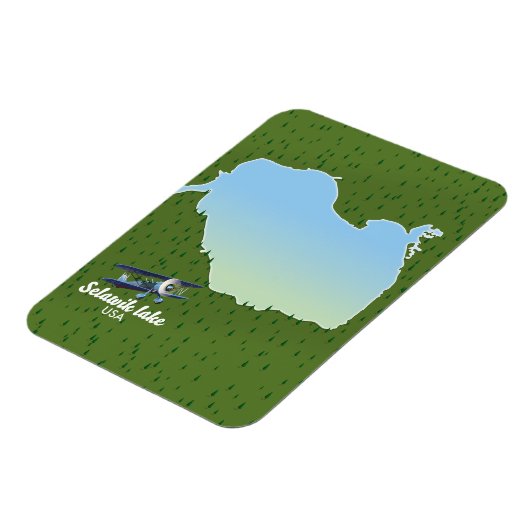 Selawik See Alaska Karte Magnet (Linke Seite)