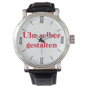 selber gestalten armbanduhr