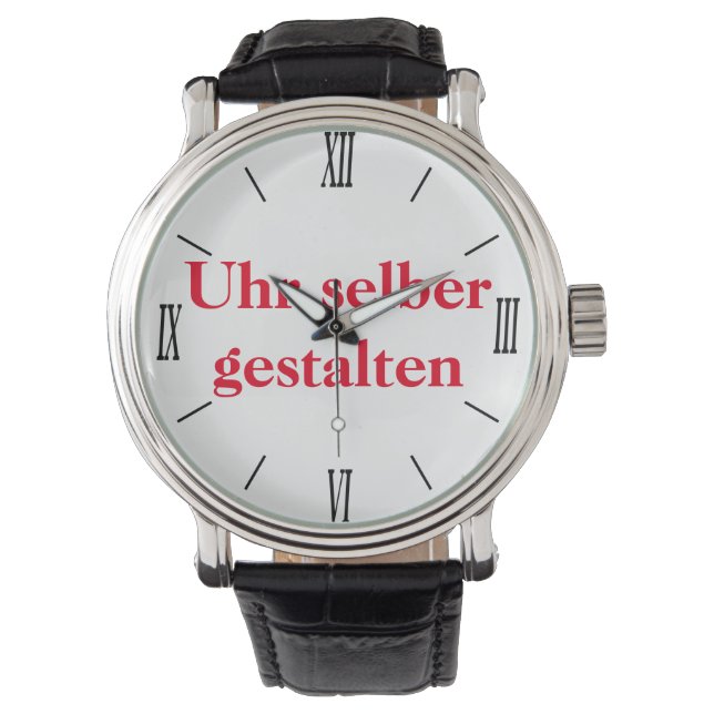 selber gestalten armbanduhr (Vorderseite)