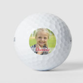 selber gestalten mit deinem Foto und Namen Golfball (Vorderseite)