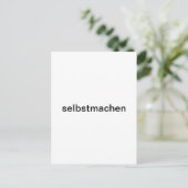 selber gestalten postkarte (Stehend Vorderseite)