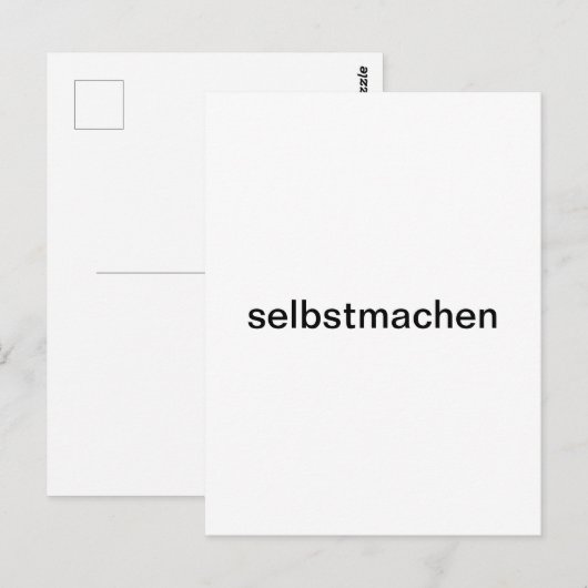 selber gestalten postkarte (Vorne/Hinten)