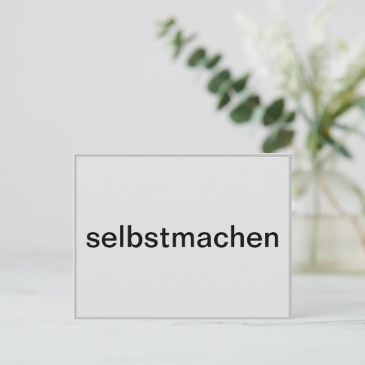 selber gestalten postkarte (Stehend Vorderseite)