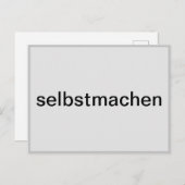 selber gestalten postkarte (Vorne/Hinten)