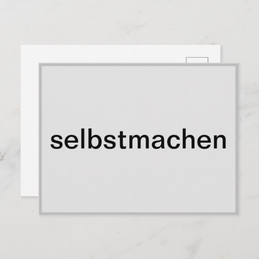 selber gestalten postkarte (Vorne/Hinten)