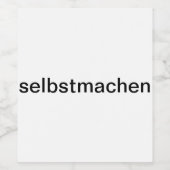 selbermachen weinetikett (Einzelnes Label)