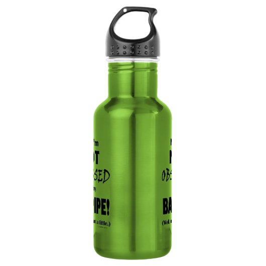 Selbesessene Bagpipe Edelstahlflasche (Vorderseite)