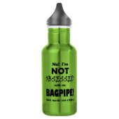 Selbesessene Bagpipe Edelstahlflasche (Links)