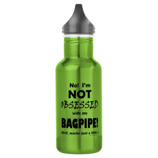 Selbesessene Bagpipe Edelstahlflasche (Links)