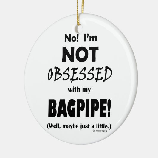 Selbesessene Bagpipe Keramikornament (Links)