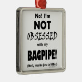 Selbesessene Bagpipe Ornament Aus Metall (Rechts)