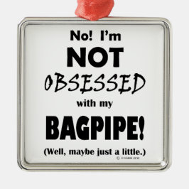 Selbesessene Bagpipe Ornament Aus Metall