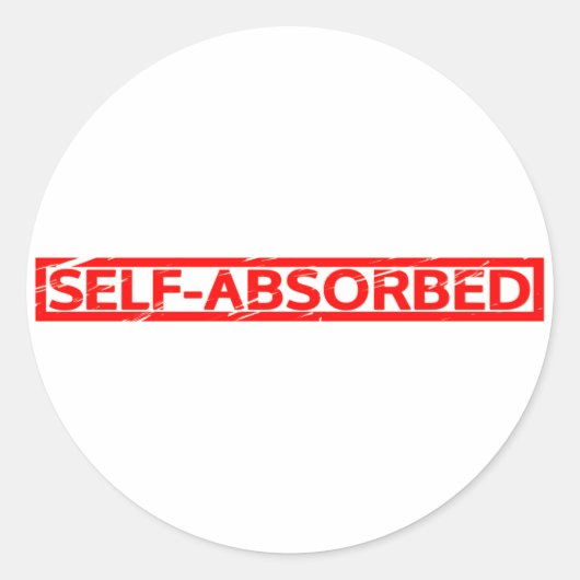 Selbst absorbierte Briefmarke Runder Aufkleber (Vorderseite)