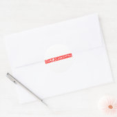Selbst absorbierte Briefmarke Runder Aufkleber (Umschlag)