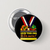 Selbst anbauen - Seien Sie sicher! Vintage Zweiter Button (Vorne & Hinten)
