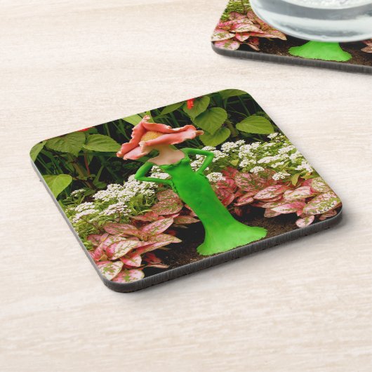 SELBST - AUSREICHENDER GARTEN - Art-Untersetzer Getränkeuntersetzer (Linke Seite)