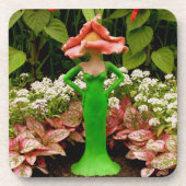 SELBST - AUSREICHENDER GARTEN - Art-Untersetzer Getränkeuntersetzer (Vorderseite)