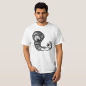 Selbst-Bewusster Wurm T-Shirt (Vorne ganz)