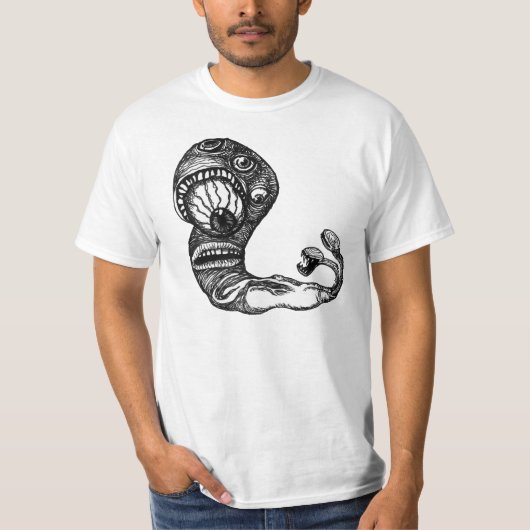 Selbst-Bewusster Wurm T-Shirt (Vorderseite)