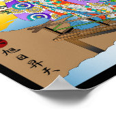 Selbst die Morgensonne muss sich zum Himmel erhebe Poster (Ecke)