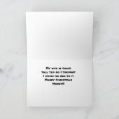 **SELBST DIE NAUGHTY KANN NOCH GUT SEIN** KARTE (Innenseite)