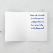 SELBST EIGENE SIND FEIERSCHREIBENDE CHRISTMAS FEIERTAGSKARTE (Innenseite)