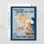 Selbst ein bisschen kann Alot JETZT helfen Postkarte (Vorne/Hinten)