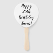 Selbst Einhörner brauchen Kaffee-Party Fächer (Rückseite)