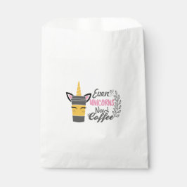 Selbst Einhörner brauchen Kaffee-Party Geschenktütchen