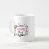 Selbst Einhörner brauchen Kaffee-Party Kaffeetasse (Vorderseite Links)